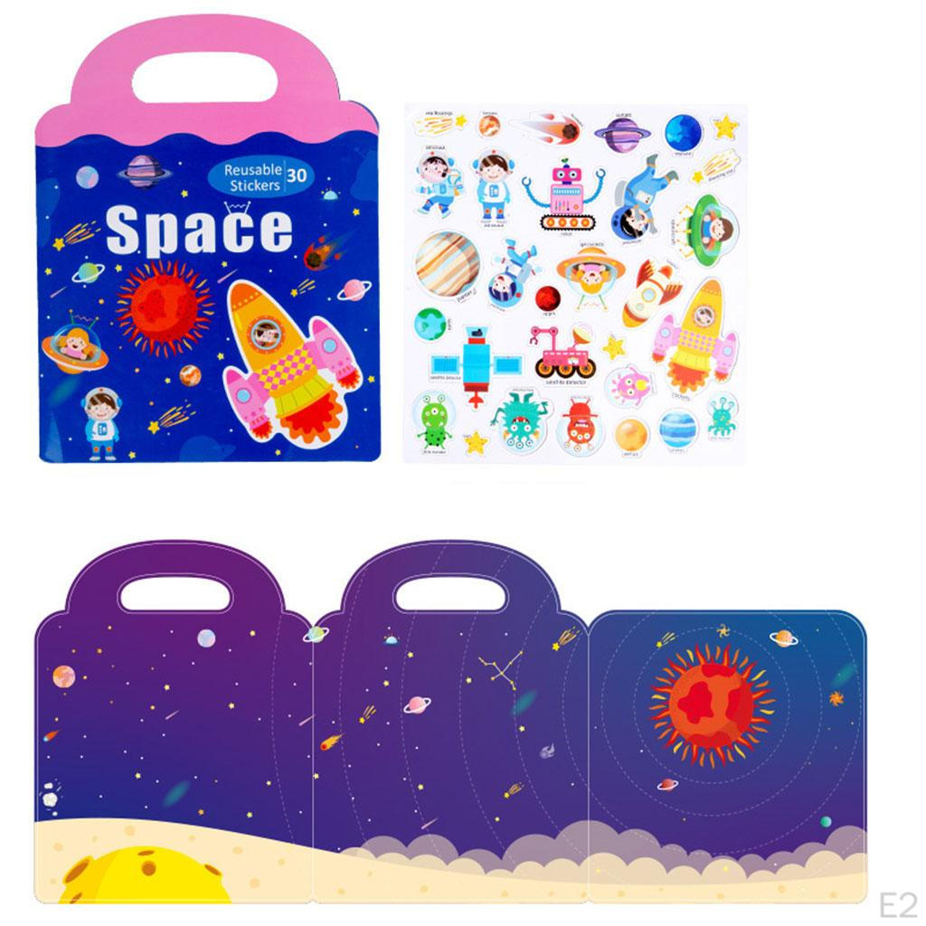 5 Themes Sticker Book Birthday Gifts Educational Toys Cognition Toy Fine Multicolored Home Party