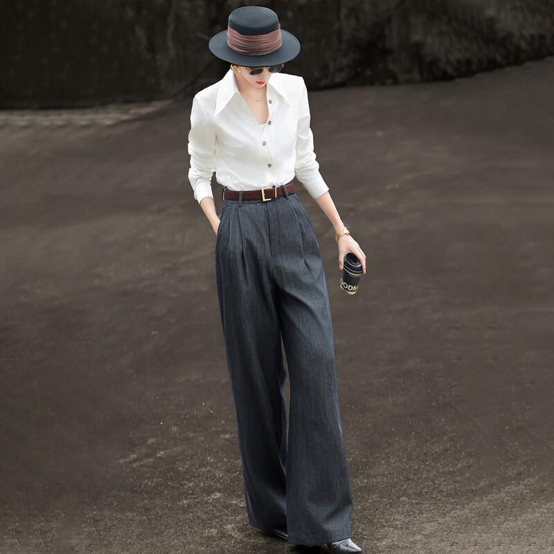 Lanser Women s Long Sleeve V-Neck Blouse XL