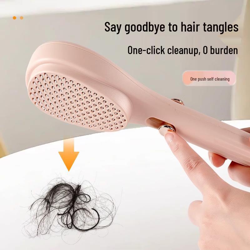 Retractable Anti-Static Massage Comb for Gentle Hair Care