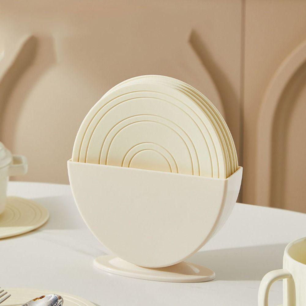 Anti-scalding Silicone Insulation Pad Non-slip Coaster Minimalist Tableware Mat Restaurant