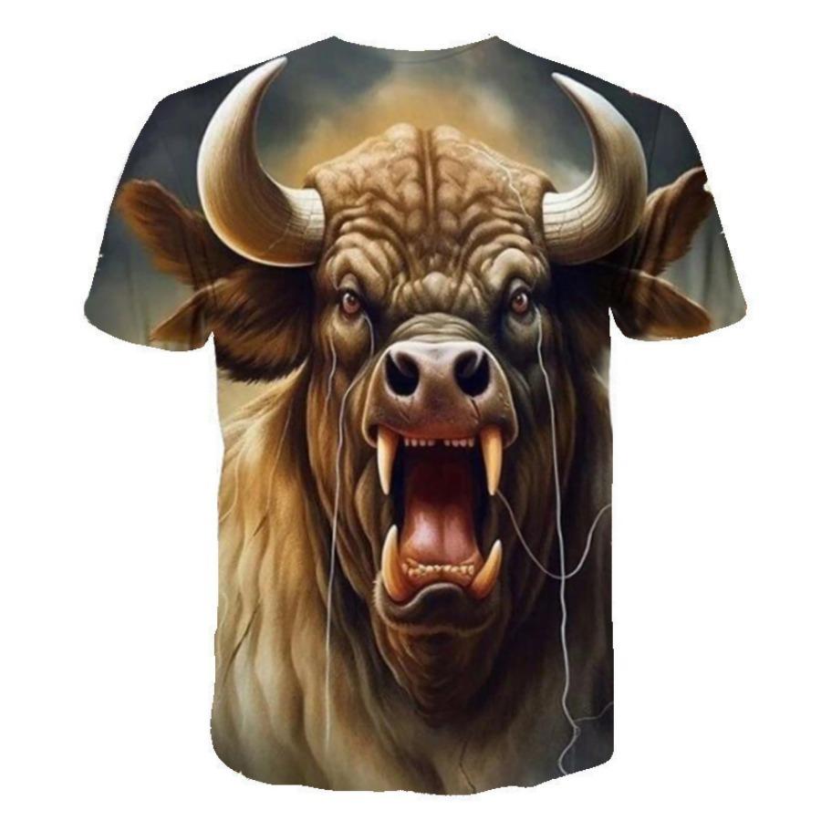 Уличная футболка с 3D животным — фото 12