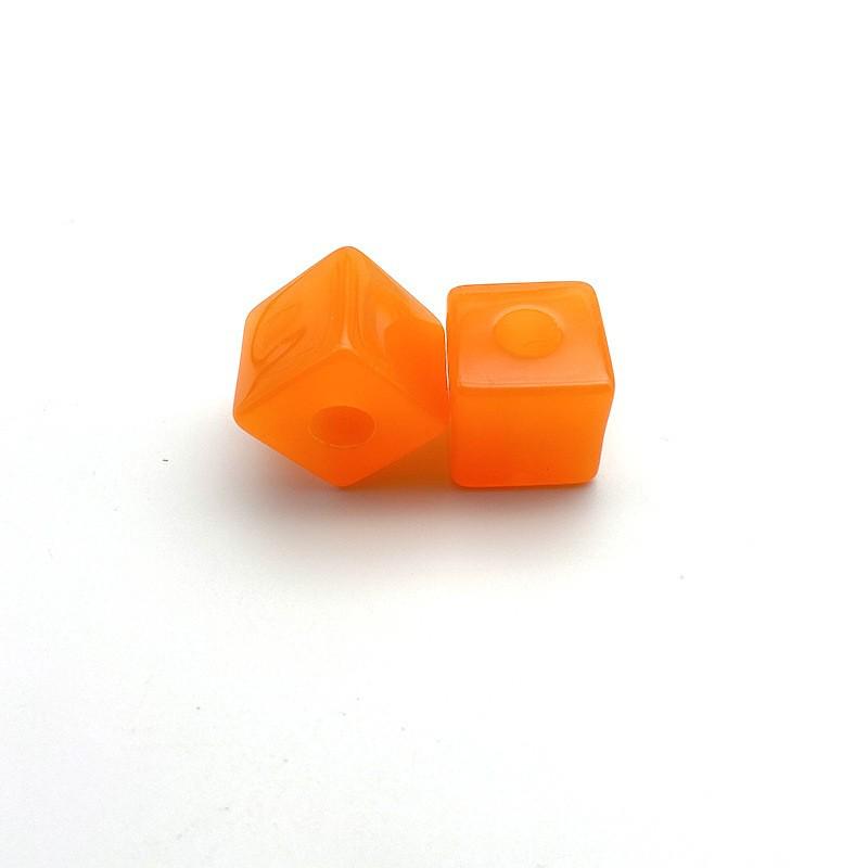 20mm Acrylic Large Hole Square Beads for DIY Jewelry, Flower Shoes, and Bag Chains