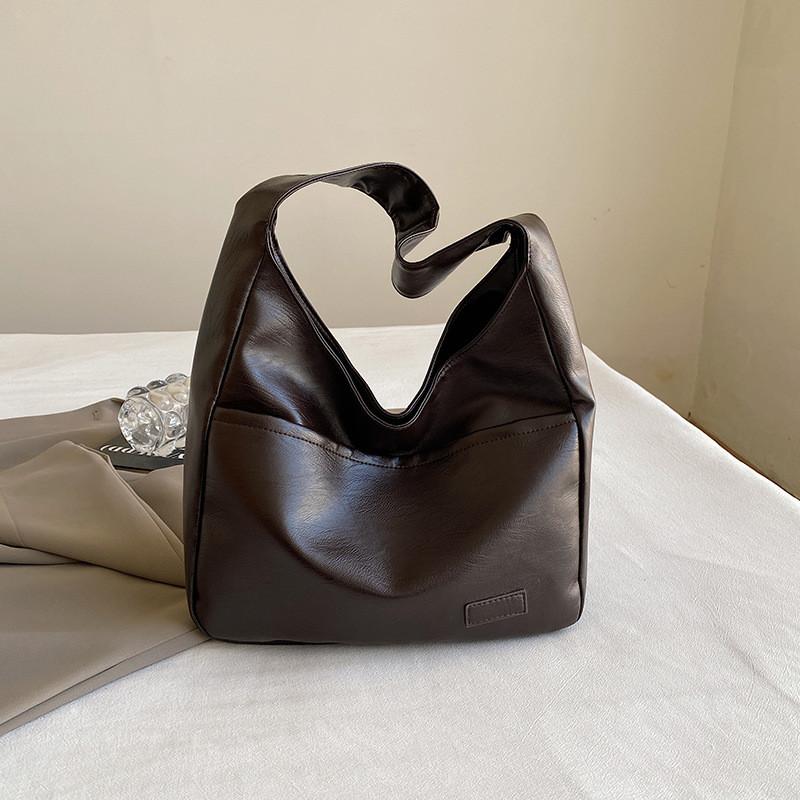 Chic Vintage Inspired Single Shoulder Tote Bag For Women Stylish Pu Fabric Design