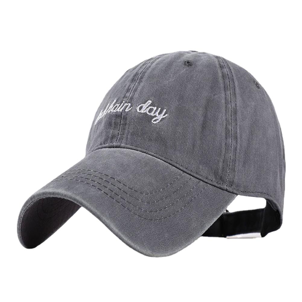 Baseball Cotton Wash Stitching Stitched Embroidered Alphabet Day Hair Bad Fashionable Trendy Caps Hip Hop Urban Street Style Outdoor Adjustable Trendy