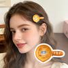 5Pcs Girl Hairpins Cartoon Multiple Patterns Pan Shape Secure Hold Hair Clips Side Bang Hair Pins Versatile Hair Accessories