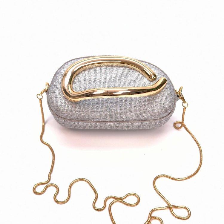 

New Women s Shiny Vintage Box Bag Luxury Party Clutch, High-End Decorative Top-Handle Crossbody Purse for Evening Events & Daily