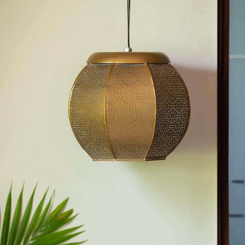 'Morrocan Treasure' Pendant Light for Ceiling Lamp (8 Inch, Iron, Without Bulb) |Pendant Lamp Hanging Lights for Home Decoration Hanging Lamp