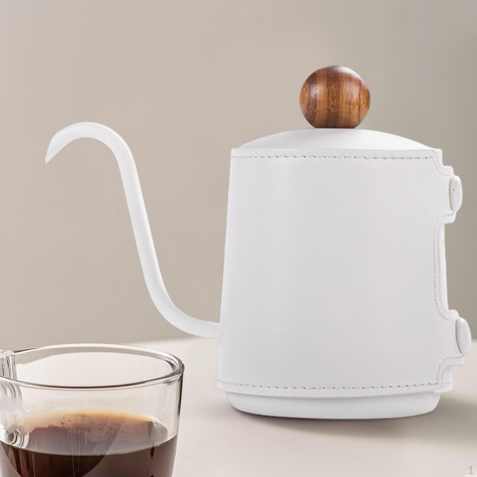 

Pour over Coffee Kettle Camping Pot Electric Stovetop Tea Kettles for Cafe білий