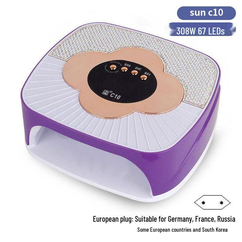 256W High Power UV/LED Dual Light Nail Curing Lamp