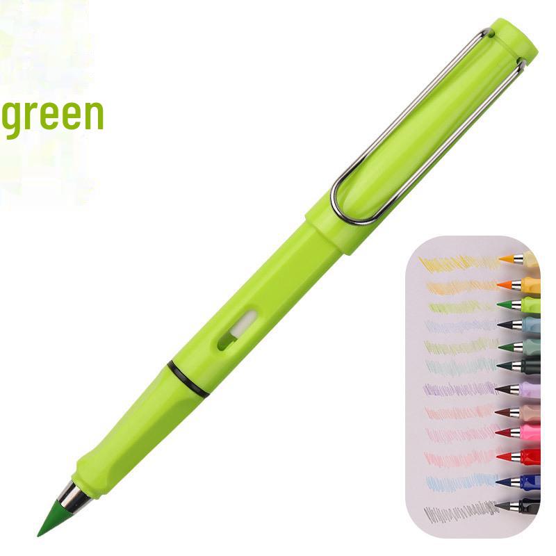 12-Color Erasable Eternal Pencils for Children - No Sharpening Needed, Ideal for Students and Drawing.