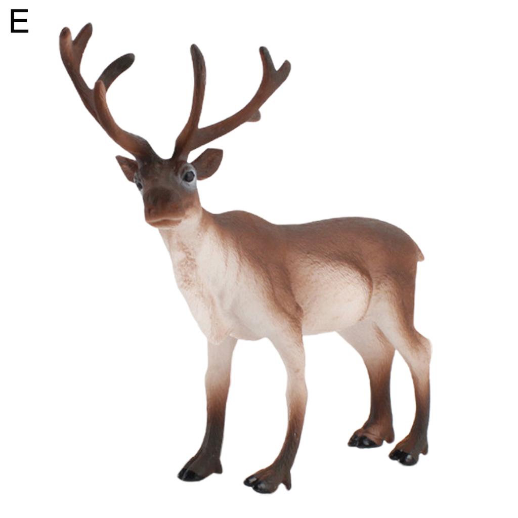 Animal Figurine Realistic Alpaca Goat Deer Ostrich Horse Forest Woodland Creatures Figure Kids Educational Wild Animal Toy