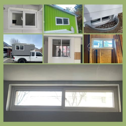 50cm-125cm Wide Aluminum Sash Window with Removable Screen and Tempered Glass for Shower, Storage, Animal House, and Staircases. Aluminum Alloy Frame