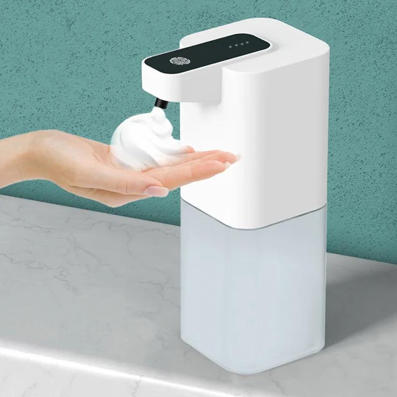 Automatický dávkovač tekutého mýdla Bezdotykový infračervený senzor Ruční dávkovač mýdla s ručním senzorem Smart Foam Machine USB nabíjení