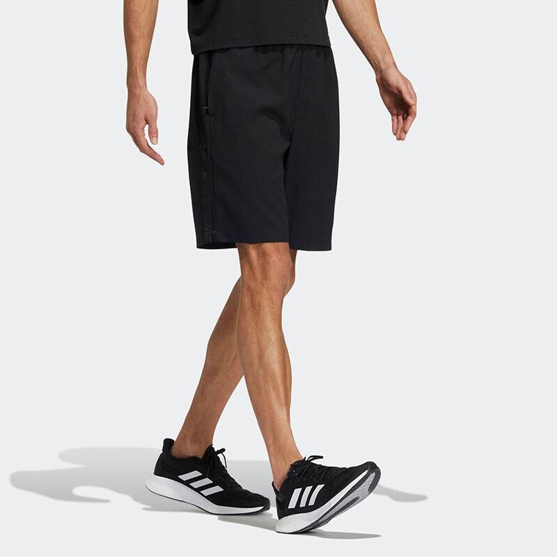Adidas Fi Lib Wvsh Solid Color Micro Logo Sports Casual Woven Shorts Men Shorts Black HE7405