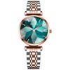 NIBOSI Women's Watch, Stylish, Waterproof, Analog Quartz, Brand Name, Casual, Business, Stainless Steel, Cute, Luxury, Gift for Her, Green