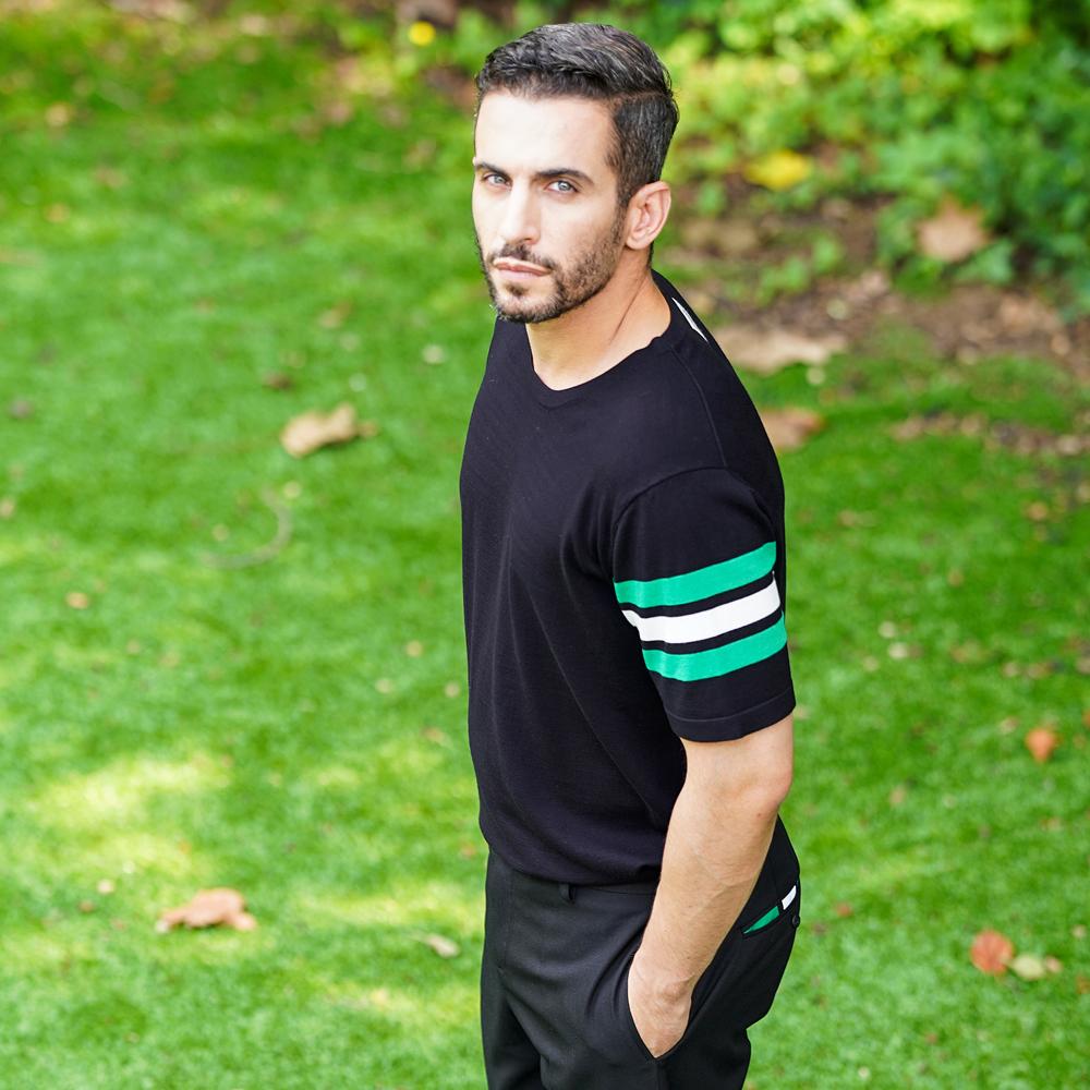 Trimer Signature Line Short Sleeve Round Knit Man Black M(95)