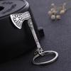 Dreamtimes Viking Axe Pendant Keychain Stainless Steel Men's Celtic Rune Vintage Protector Jewelry Gift Wholesale