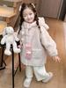 2025 Girls' Fleece-lined Lambswool Coat - Stylish Autumn/Winter Sweater for Kids