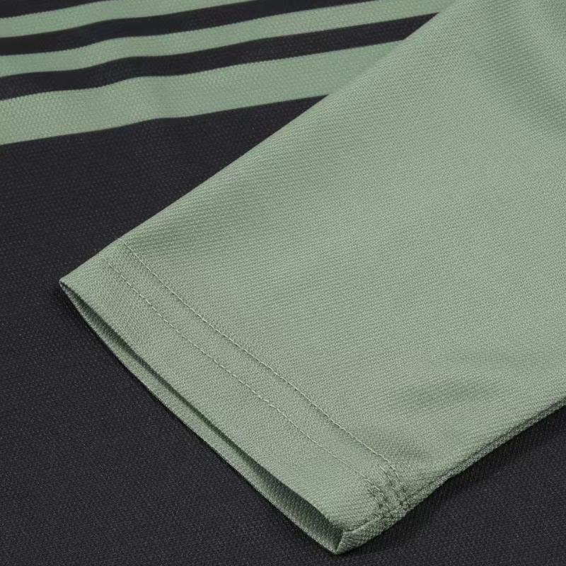 New Spring and Autumn Men's POLO Shirt Long-sleeved Striped Printed Men's Casual Polo Shirt Men's T-shirt Tops