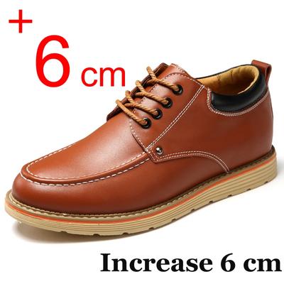Marke Herren Sneaker Schuhe mit Absatz Weiches Leder Business Schuhe mit Absatz 6CM Mann Täglich Höhenvergrößernde Mokassins Größerer Mann