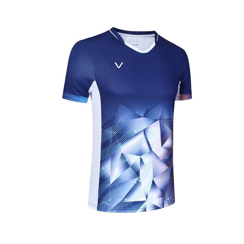 Unisex Badminton T-Shirt Kurzarm Sport T-Shirt Herren Damen Kinder Atmungsaktiv Training Wettkampfbekleidung