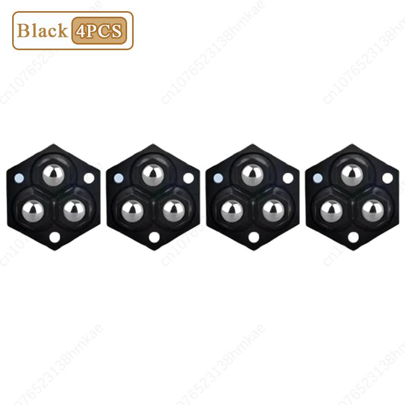 

4-32PCS Universal Wheel Without Punching Wear-resistant Double Ball Bearing Mute Pulley Household Furniture Accessories