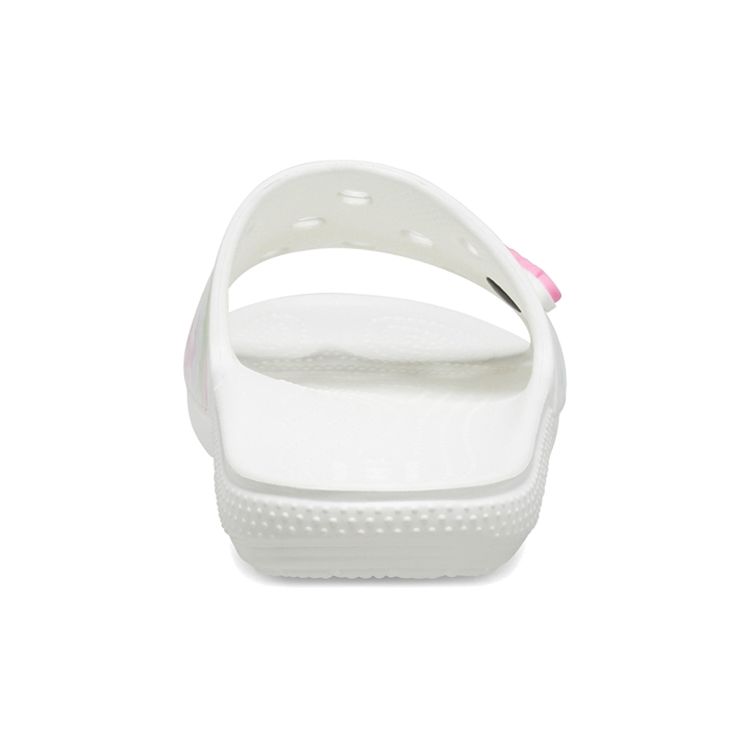 Crocs Lightweight Tie-Dye Print Slide Sandals Unisex Sandals White 207411-94S