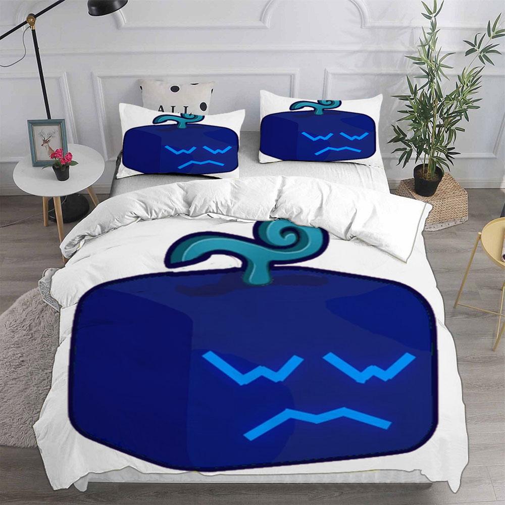 Blox Fruits Bedding Sets Bed Cover Comforter Duvet Cover Pillow Case 2-3 Pieces Sets Single Double Large Size Bedroom Decor
