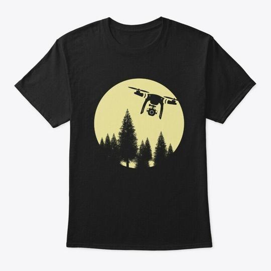 

Drone Night Flight TShirt Made in the USA Size S to 5XL Unisex T-Shirt XXXXL