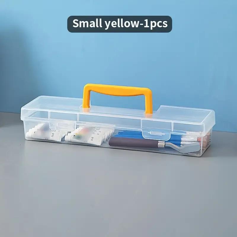 Art Supply Storage Box – Durable Organizer with Handle for Paintbrushes, Calligraphy Brushes, and Other Art Tools, Portable Art