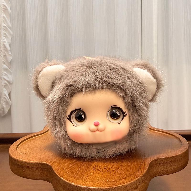 Cute Animal Plush Vinyl Face Doll Series Pendant Keychain Backpack Hangings Decoration Gifts