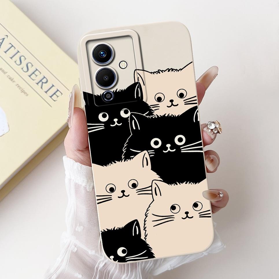 Cartoon Fashion Back Cover For Infinix Note 12 Pro 5G Phone Case Infinix X671B Soft Silicone Dragon Astronaut Black Cat Funda
