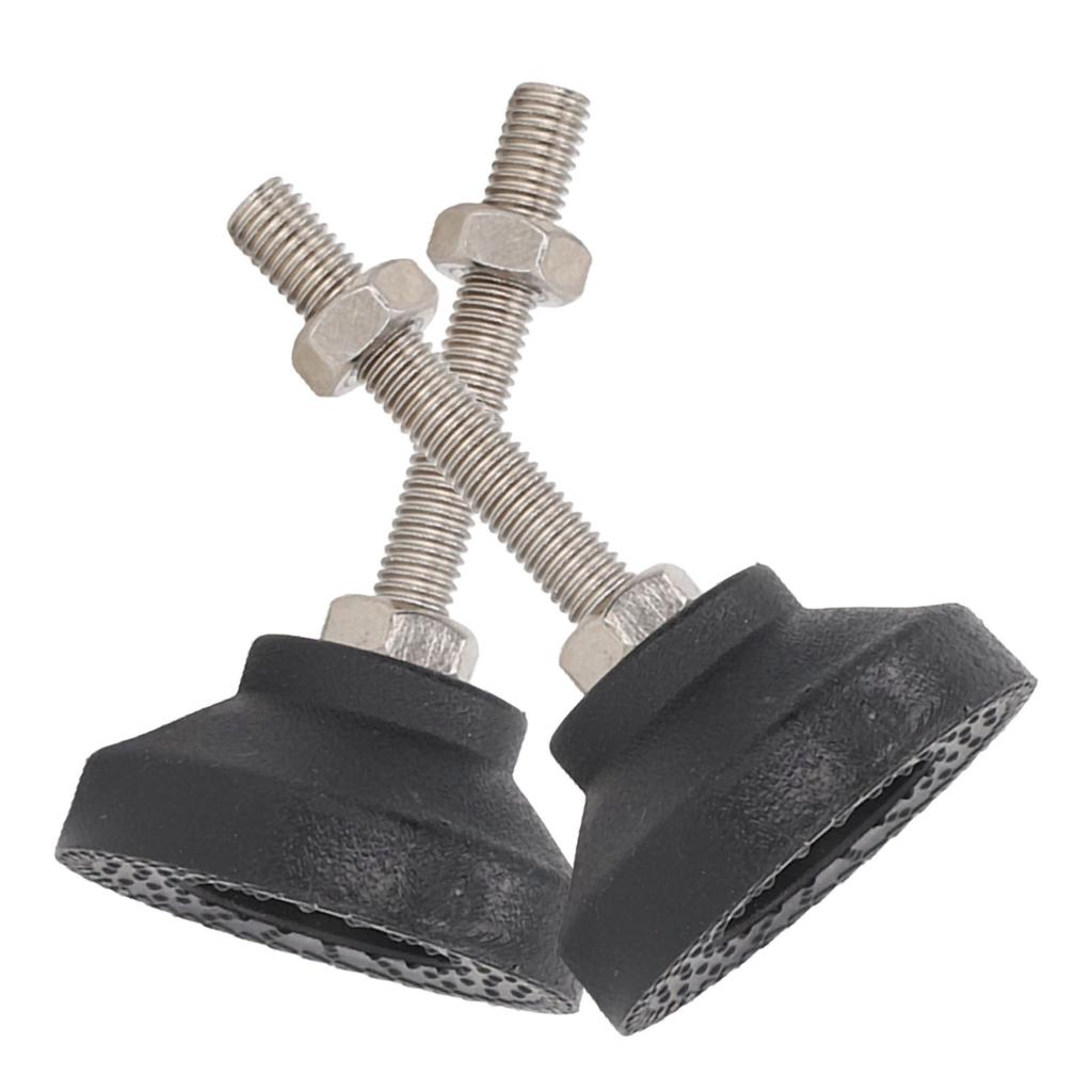 2PCS Furniture Glide Swivel Leveling Mounts Adjustable Table Chair Leg Leveling Pads D50xM8x50