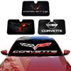 C-Corvette Novelty Car Front Windshield Sunshade 70x130cm Cartoon Foils Car Window Windscreen Cover