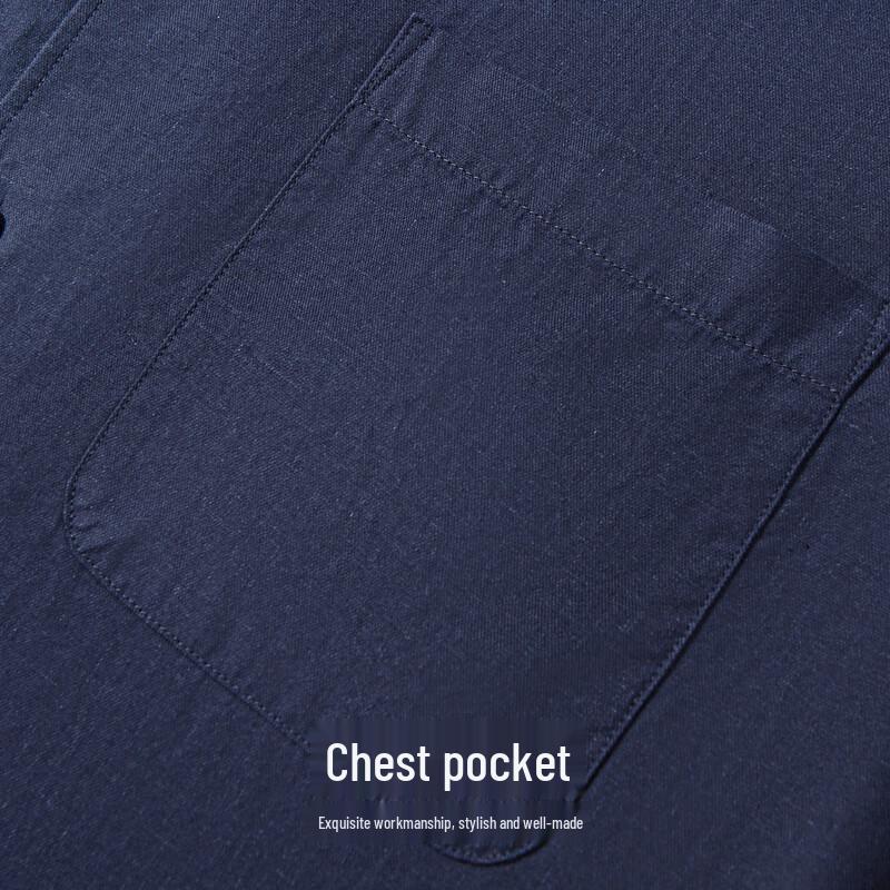 Hodo Men's Tencel-Linen Blend Long Sleeve Shirt