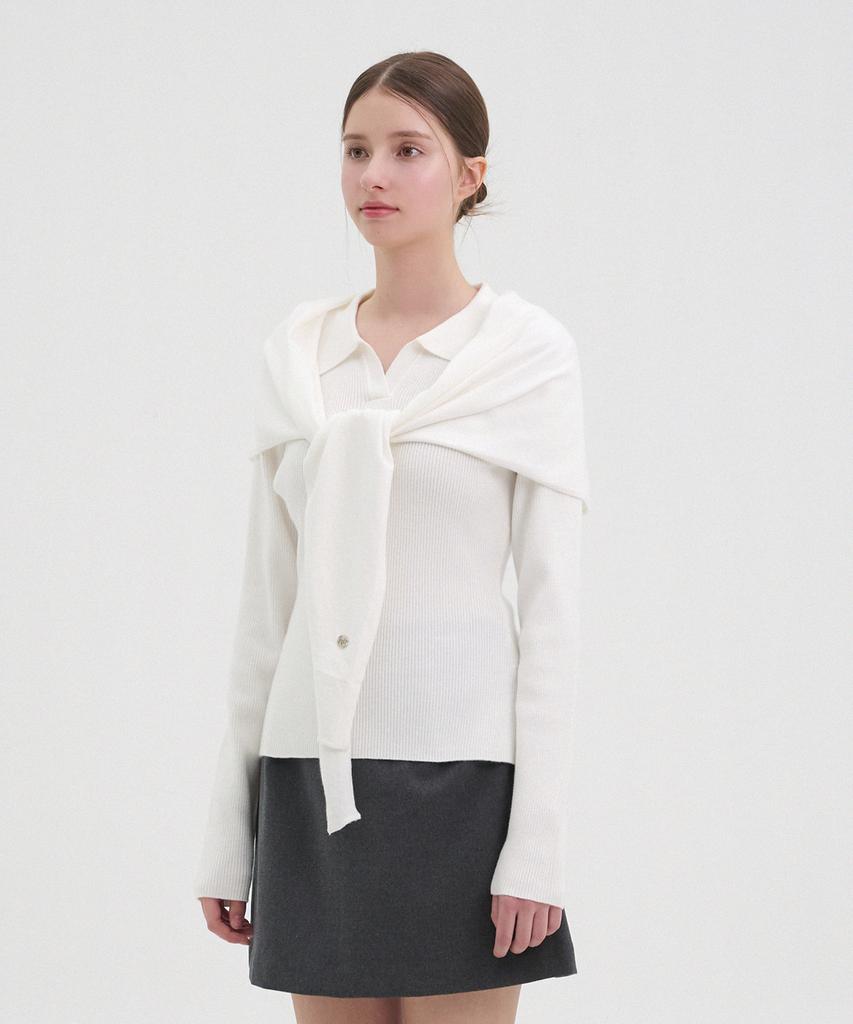 MICANE Mackenzie Collar Knit-Scarf Set