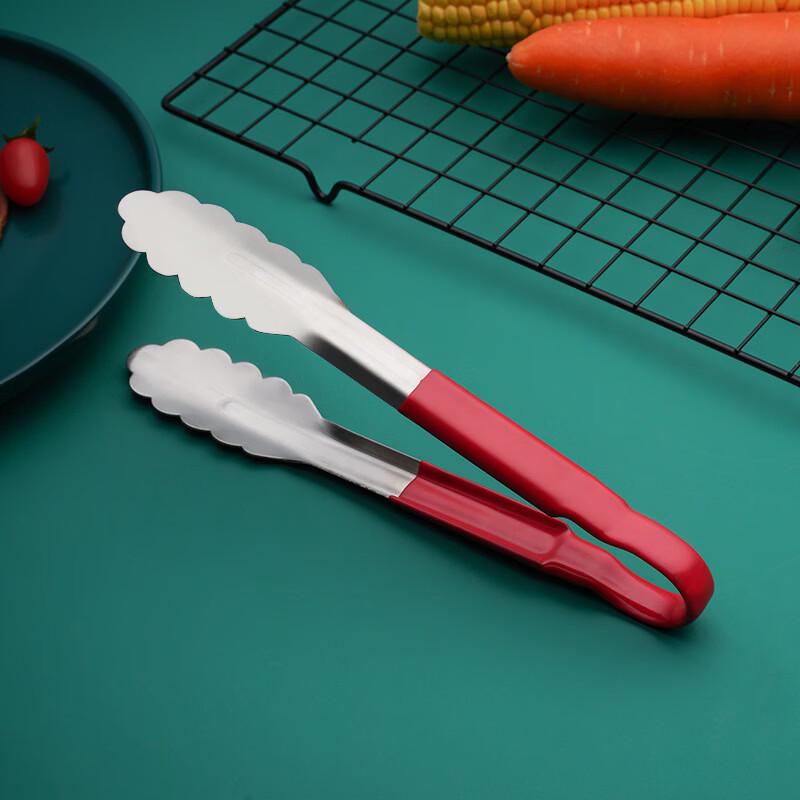 

Abdo Stainless Steel Soft-Grip Food Tongs