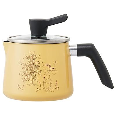 Skater for Gas 7 In Rice Milk Disney Winnie the Pooh Multi-Pot 1.3L Fire, 1, All-Purpose Pot, Cooker, Pan, Deep-Fried Pot, One-handed Pot, ANMP1-A