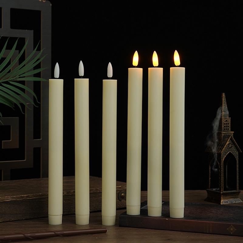 Long-Handled Remote-Controlled Flickering LED Candle for Home and Party Decor