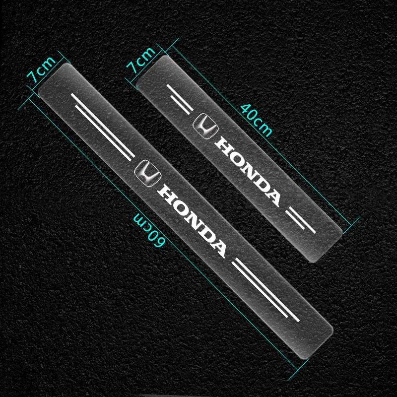 2025 Car New Honda Car Threshold Protector Transparent Decorative Badge 3D Sticker For Honda Accord Odyssey Civic Inspire Envix