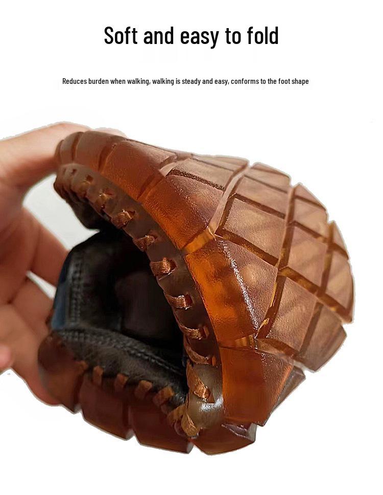 2025 Retro Übergröße Herren Strandsandalen: Sommer Slipper Hollow Casual Pantoletten