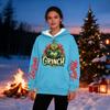 Women's Casual Fashion Plus Velvet Thickened Christmas Print Hooded Sweatshirt