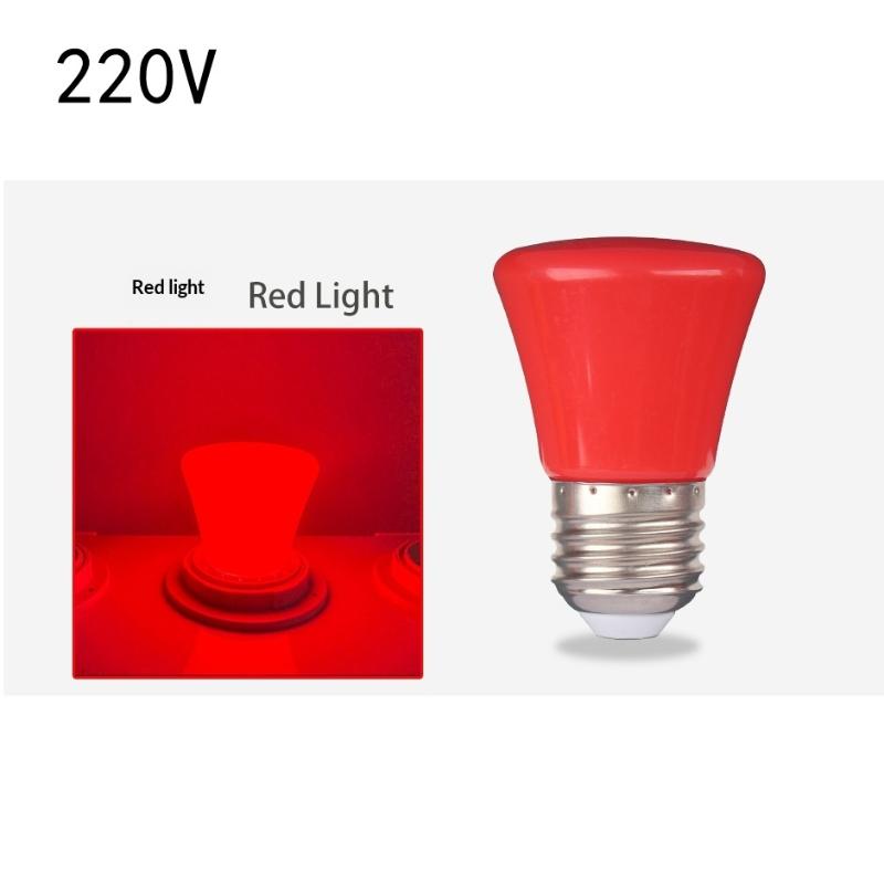 2W E27 Led Bulb Red Blue Green Pink Yellow White 8-Light-Colors 360/Beam Colofrful Decorative Light Ac220V 240V Energy Saving