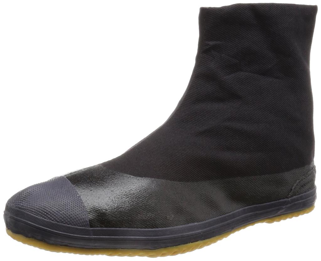 Moonstar Magic Fitter 5-Piece Tabi Socks for Men and Women, Round Toe, Black, Size 26.5 cm, 2E
