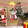 New Christmas Tree Cartoon Pendant Accessories Santa Claus Doll Fabric Letter Small Pendant Christmas Ornament Supplies navidad