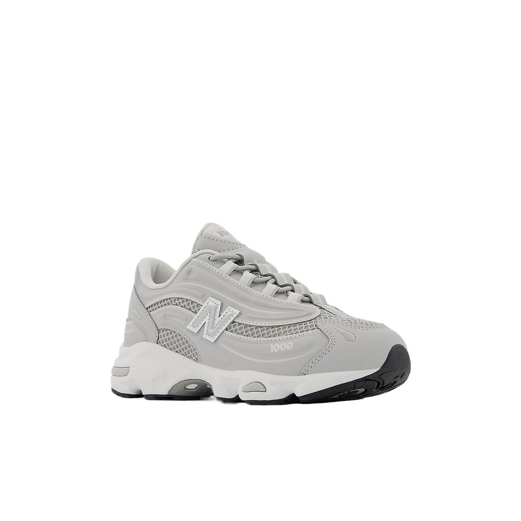 New Balance 1000 Mesh Sports Comfortable Simple Casual Shock Absorption Running Shoes Kids Running Shoes Gray White PV1000EK