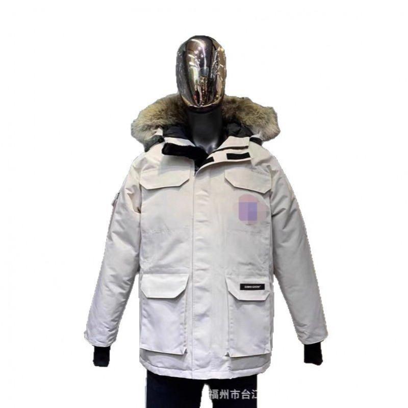 Mens Womens Winter Parka Jacket Hooded Mid-Length Warm Thick Duck Down Coat Waterproof Windproof Outdoor