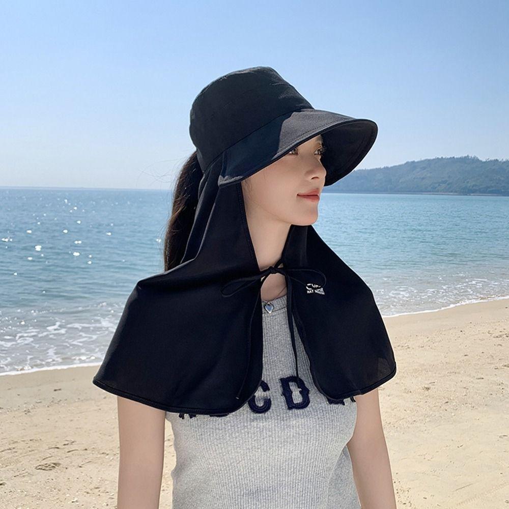 UV Anti Mountaineering Hat Wide Brim Hiking Bucket Hat Foldable Shawl Fisherman Hat Outdoor
