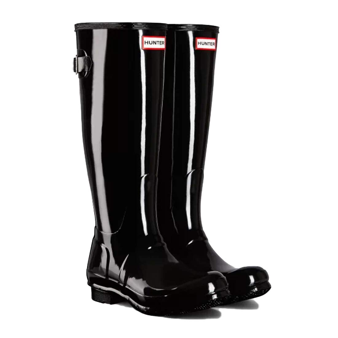 

Hunter Original Back Adjustable Gloss Rain Boots WFT1001RGL US 6 Women s Black, (23.0cm) [Used] чёрный