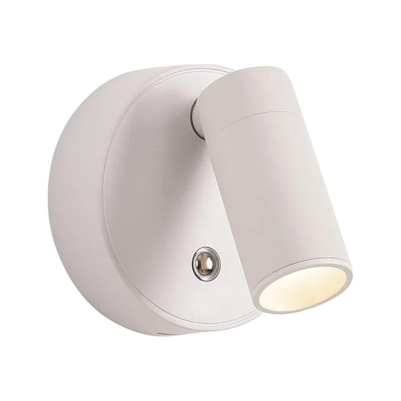 LED Light Magnetic type-C Rechargeable Wall Light Spotlight Wireless No Wiring No Punch Reading Light Bedroom Bedside Light
